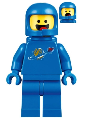 Lego blue spaceman - spaceman, minifigure